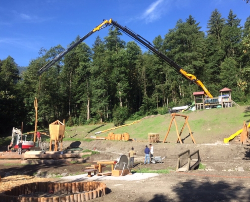 Spielplatz Bauarbeiten